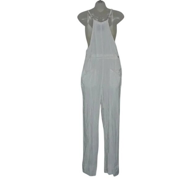 Urban Outfitters BDG Bailey White Linen Overalls - Picture 9 of 10